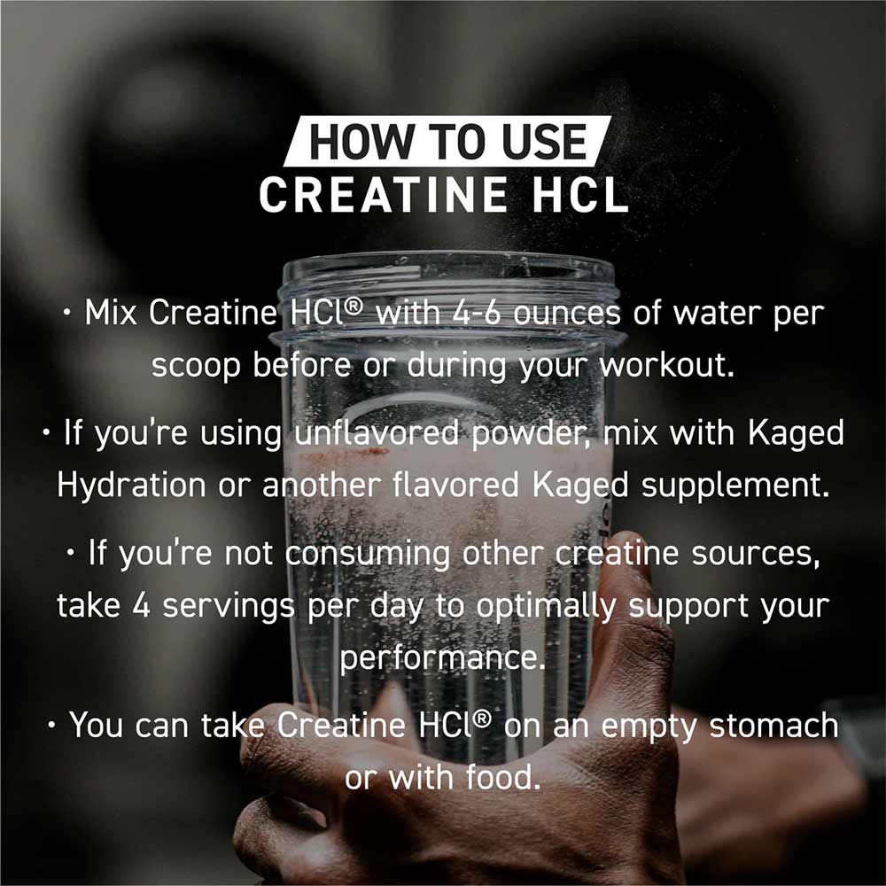 8 - Kaged Muscle C-HCl Creatine,  Lemon Lime  0.19 lb 
