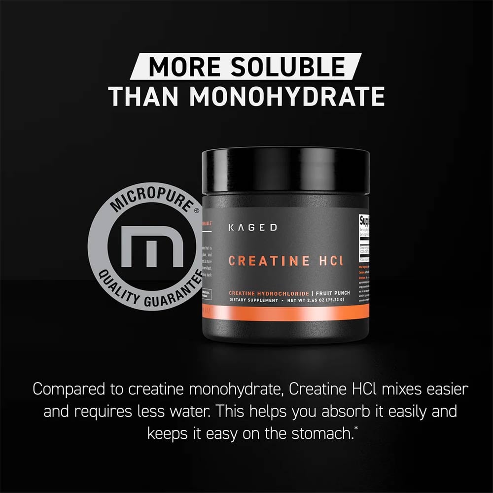 4 - Kaged Muscle C-HCl Creatine,  Lemon Lime  0.19 lb 