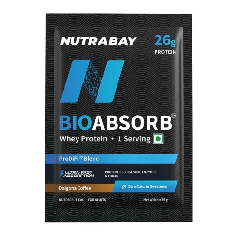 1 - Nutrabay BioAbsorb Whey Protein,  0.07 lb  Dalgona Coffee 