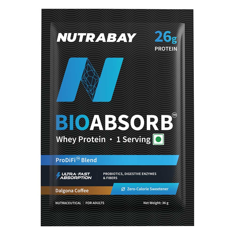 1 - Nutrabay BioAbsorb Whey Protein,  0.07 lb  Dalgona Coffee 