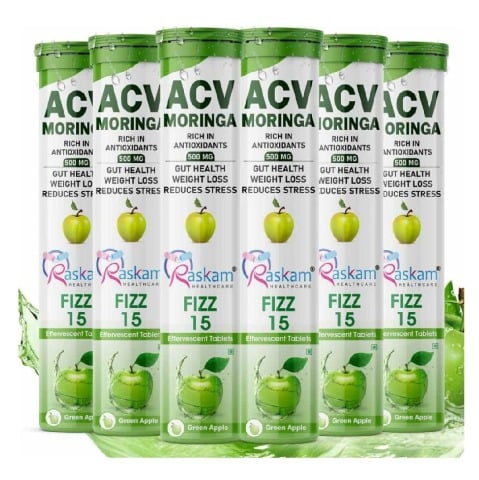 1 - Raskam ACV Moringa,  15 tablet(s)  Green Apple (Pack of 6) 