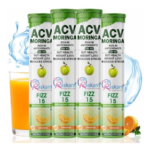 1 - Raskam ACV Moringa,  15 tablet(s)  Orange (Pack of 4) 