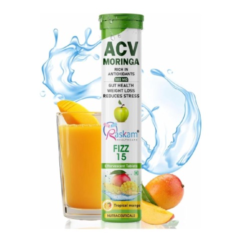 1 - Raskam ACV Moringa, 15 tablet(s) Tropical Mango