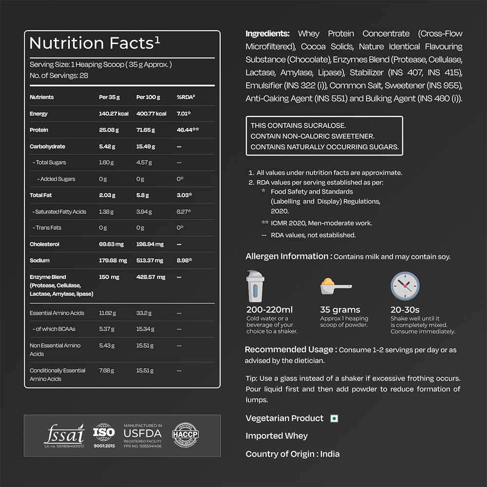 6 - Nutrabay Gold Concentrate Whey Protein,  2.2 lb  Rich Chocolate Creme 