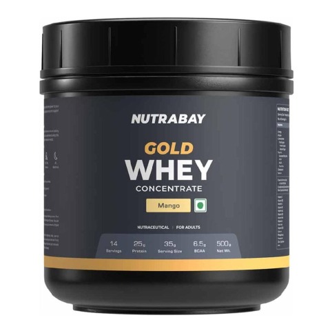 1 - Nutrabay Gold Concentrate Whey Protein,  1.1 lb  Mango 