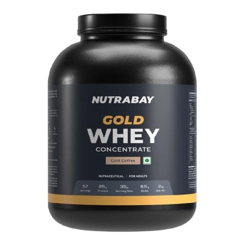 1 - Nutrabay Gold Concentrate Whey Protein,  4.4 lb  Cold Coffee 