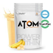 AS-IT-IS Nutrition ATOM Whey Protein with Enzymes, 1 kg (2.2 lb), Banana Fusion