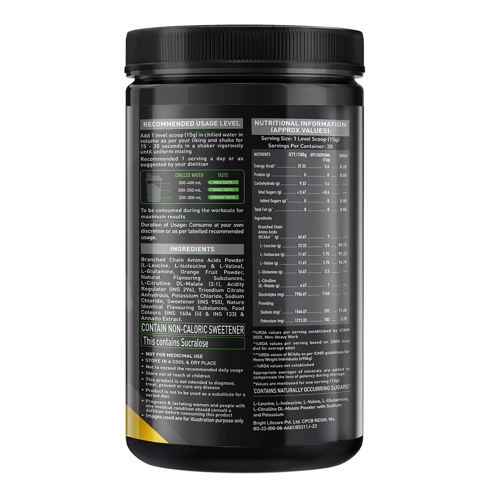 4 - MuscleBlaze BCAA Pro,  0.99 lb  30 Servings  Green Apple 