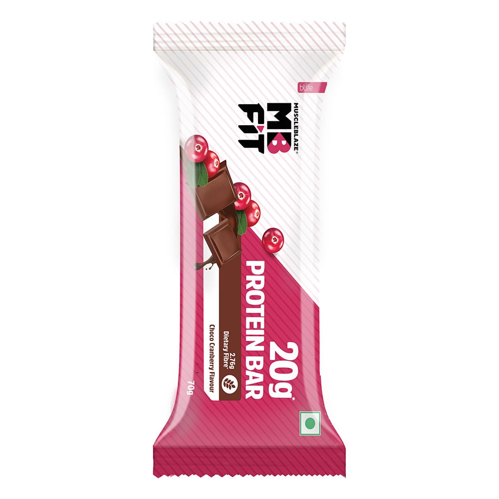 2 - MuscleBlaze Protein Bar (20 gm Protein),  6 bar(s)  Choco Cranberry 