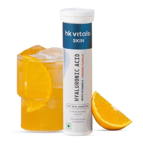 2 - HealthKart HK Vitals Hyaluronic Acid Effervescent,  15 tablet(s)  Orange 