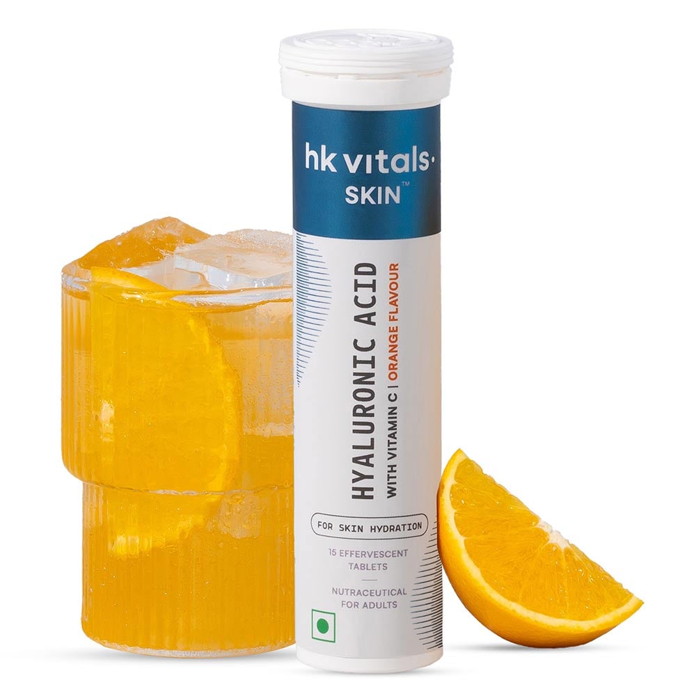 2 - HealthKart HK Vitals Hyaluronic Acid Effervescent,  15 tablet(s)  Orange 