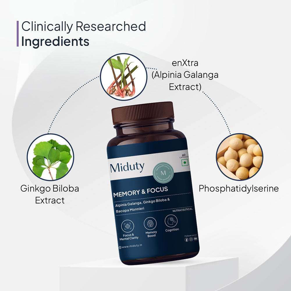 4 - Miduty Memory & Focus,  30 capsules 