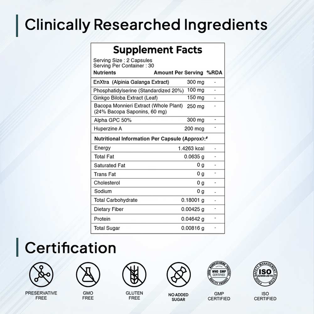 9 - Miduty Memory & Focus,  30 capsules 