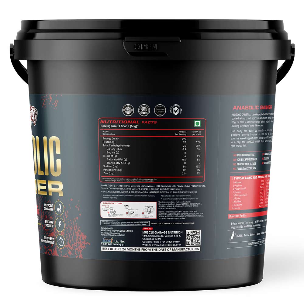2 - Muscle Garage Anabolic Gainer,  9.92 lb  Choco Caramel 