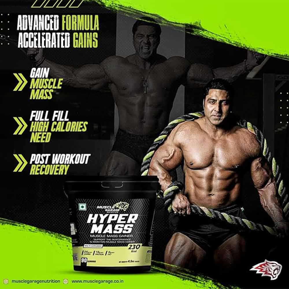 5 - Muscle Garage Hyper Mass Gainer,  9.92 lb  Chocolate 