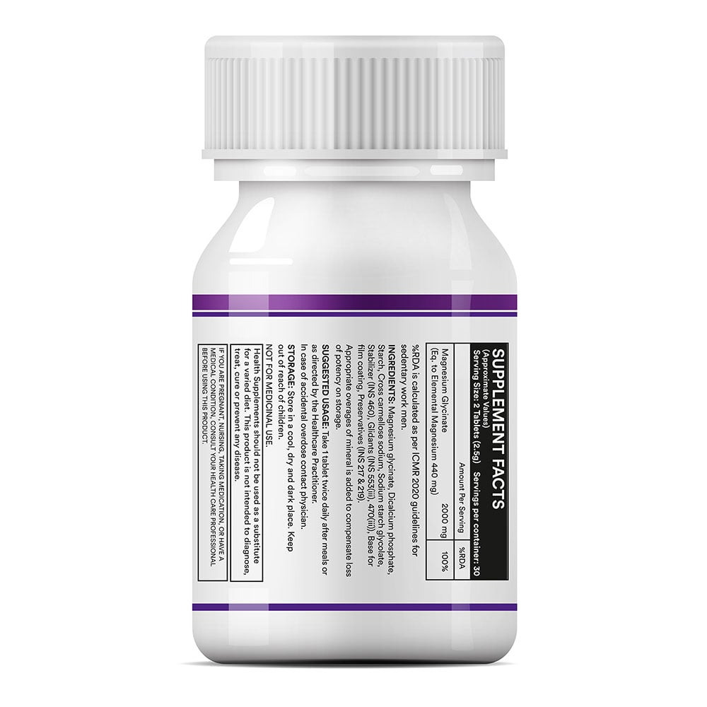 9 - INLIFE Magnesium Glycinate Forte,  Unflavoured  60 tablet(s) 
