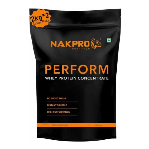 1 - Nakpro Perform Whey Protein Concentrate, 4.4 lb Double Rich Chocolate (Pack of 2)