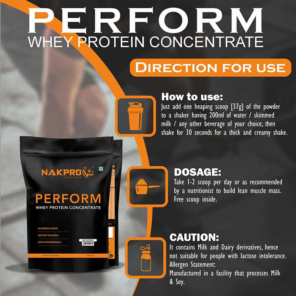 7 - Nakpro Perform Whey Protein Concentrate,  4.4 lb  Double Rich Chocolate 