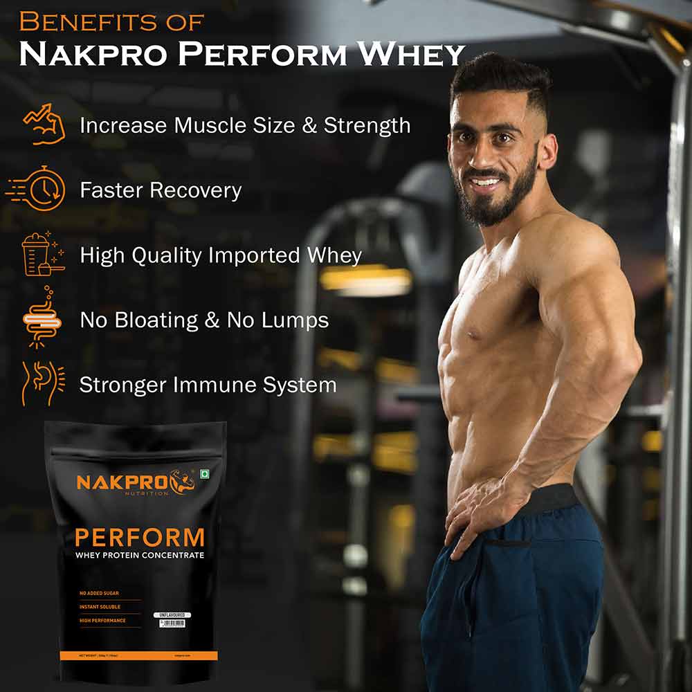 5 - Nakpro Perform Whey Protein Concentrate,  1.1 lb  Banana 