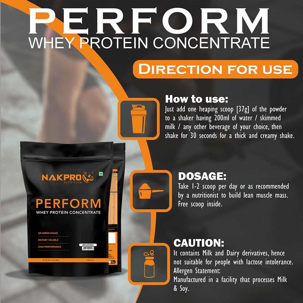 3 - Nakpro Perform Whey Protein Concentrate,  2.2 lb  Coffee 