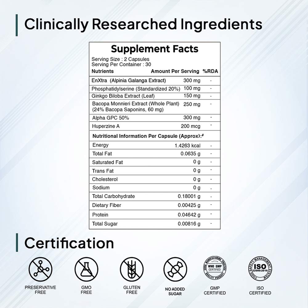 9 - Miduty Memory & Focus,  60 capsules 