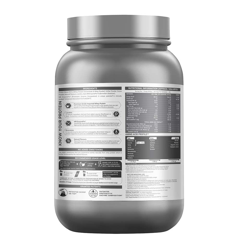 17 - MuscleBlaze Biozyme Performance Whey,  2.2 lb  Blue Tokai Cafe Latte