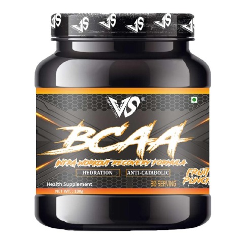 1 - V-SHAPE BCAA Intra Workout Recovery Formula,  0.39 lb  30 Servings  Fruit Punch 