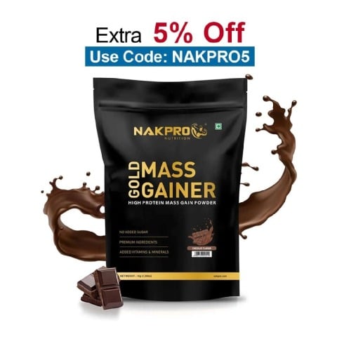Nakpro Gold Mass Gainer,  2.2 lb  Chocolate 