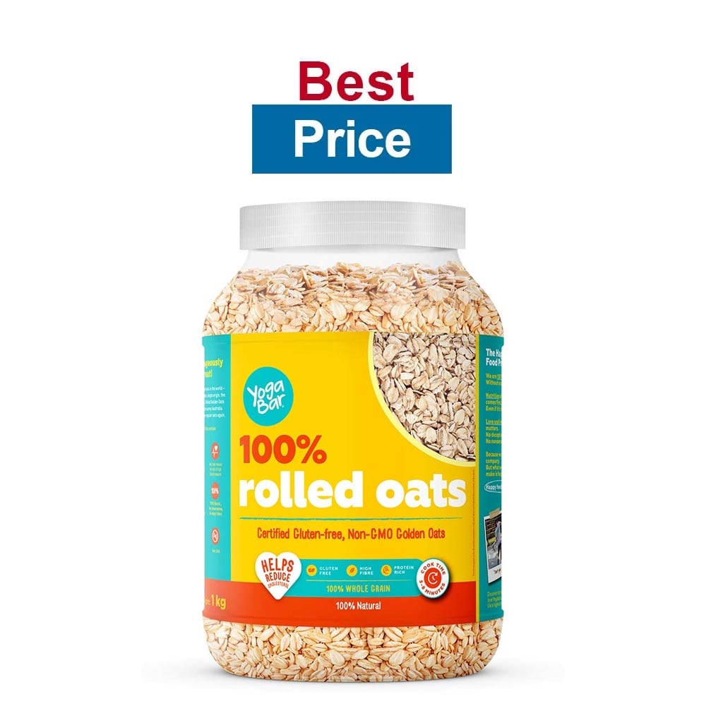 Yogabar 100% Rolled Oats,  1 kg  Unflavoured 