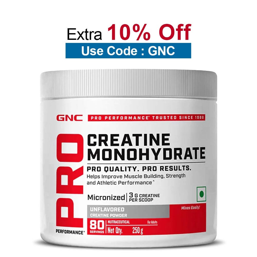 GNC Pro Performance Pure Micronized Creatine Monohydrate,  Unflavoured  0.55 lb 
