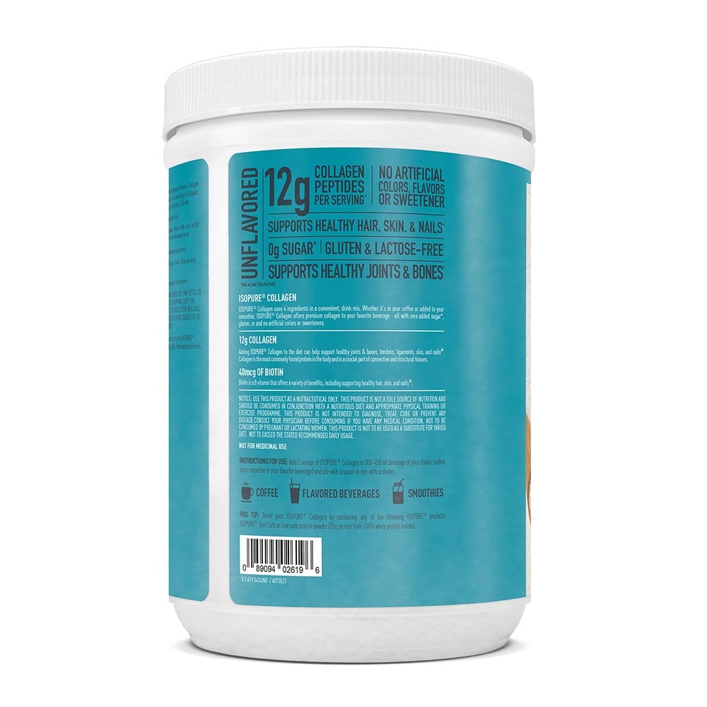 11 - Isopure Collagen Peptides,  250 g  Unflavored 
