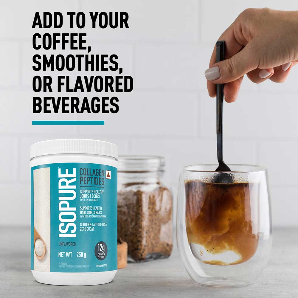 6 - Isopure Collagen Peptides,  250 g  Unflavored 