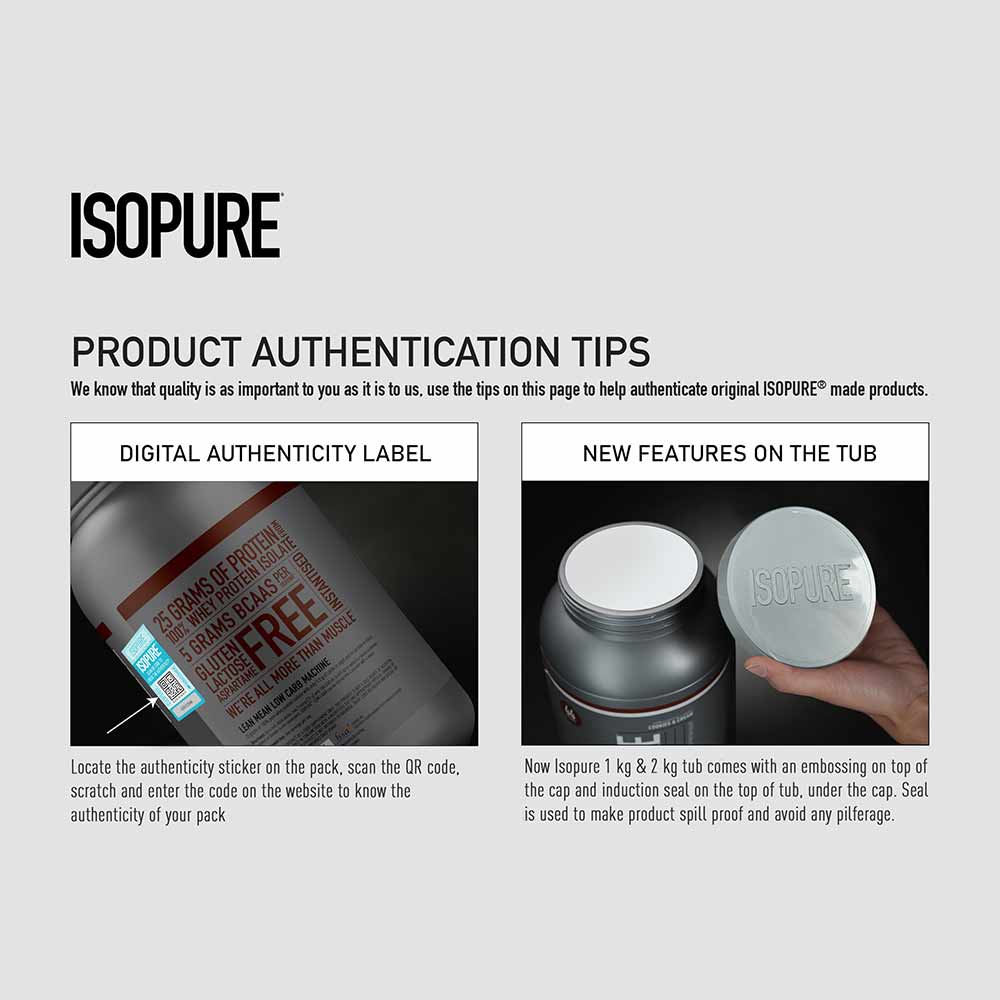 14 - Isopure 100% Whey Protein Isolate,  2.2 lb  Zero Carb - Unflavoured 