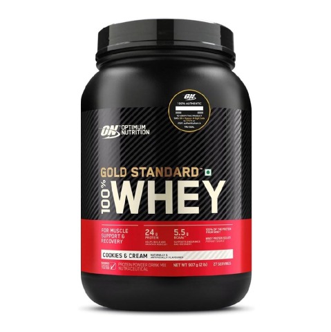 1 - ON (Optimum Nutrition) Gold Standard 100% Whey Protein, 2 lb Cookies & Cream