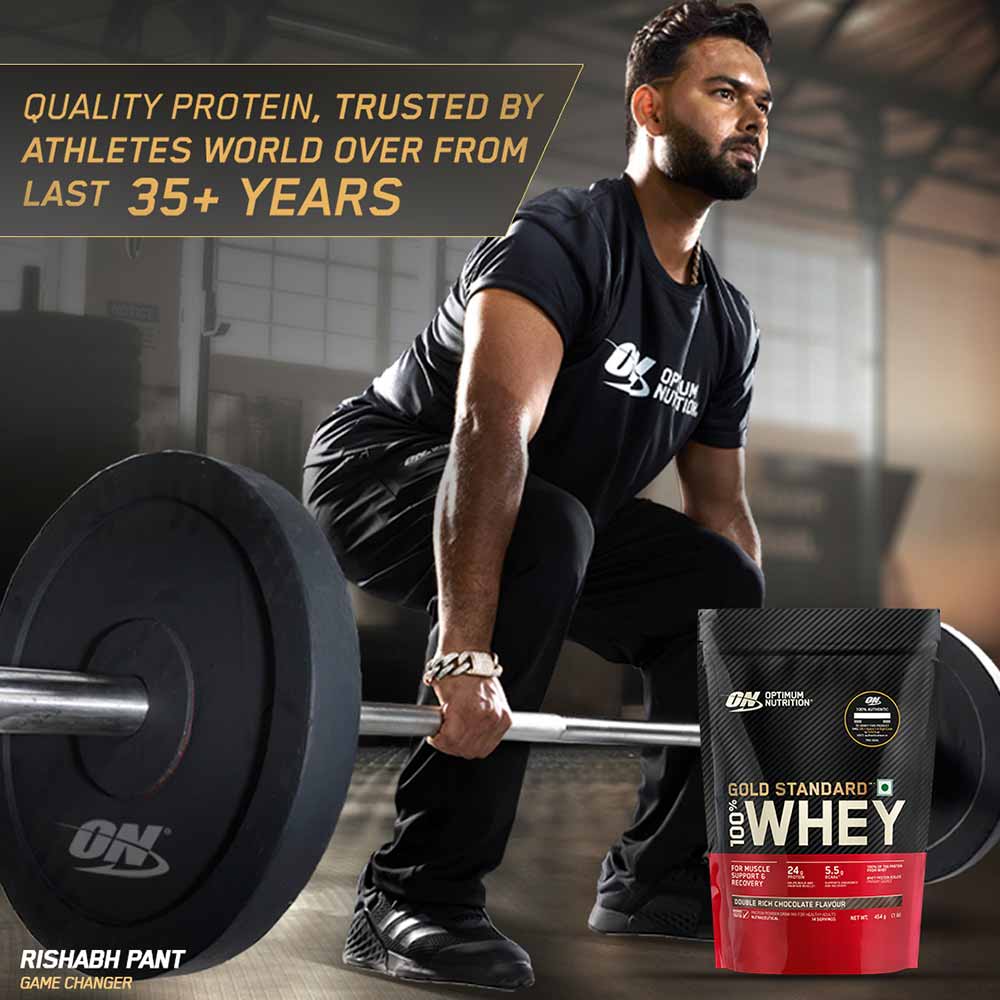 4 - ON (Optimum Nutrition) Gold Standard 100% Whey Protein,  1 lb  Double Rich Chocolate 