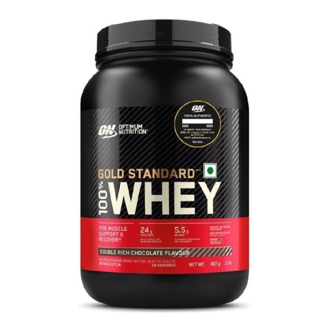 1 - ON (Optimum Nutrition) Gold Standard 100% Whey Protein,  2 lb  Double Rich Chocolate 