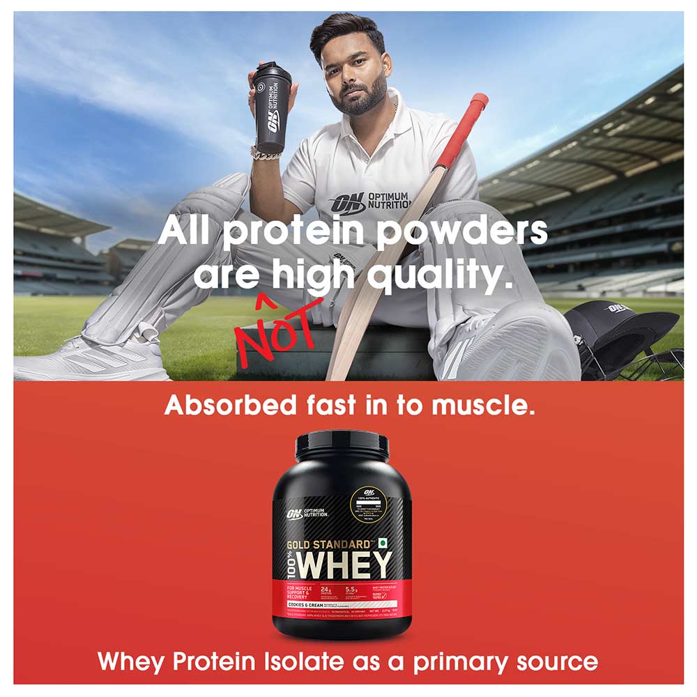 3 - ON (Optimum Nutrition) Gold Standard 100% Whey Protein,  5 lb  Cookies & Cream 