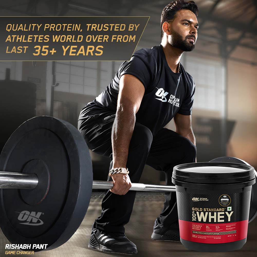 4 - ON (Optimum Nutrition) Gold Standard 100% Whey Protein,  8.8 lb  Double Rich Chocolate 