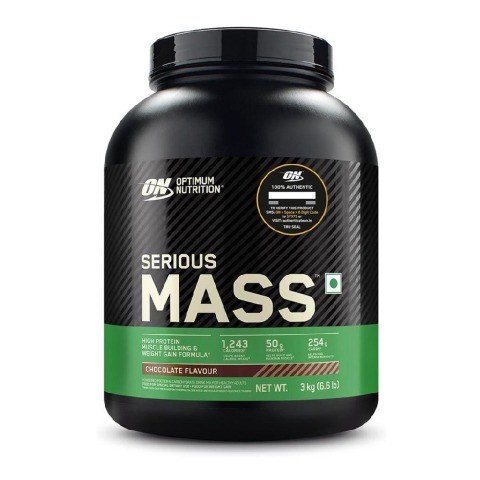 1 - ON (Optimum Nutrition) Serious Mass,  6.6 lb  Chocolate 