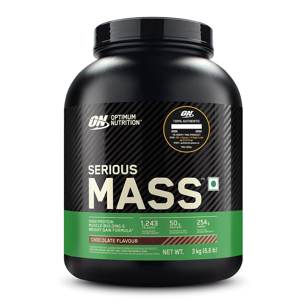 1 - ON (Optimum Nutrition) Serious Mass,  6.6 lb  Chocolate 