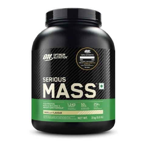 1 - ON (Optimum Nutrition) Serious Mass,  6.6 lb  Vanilla 