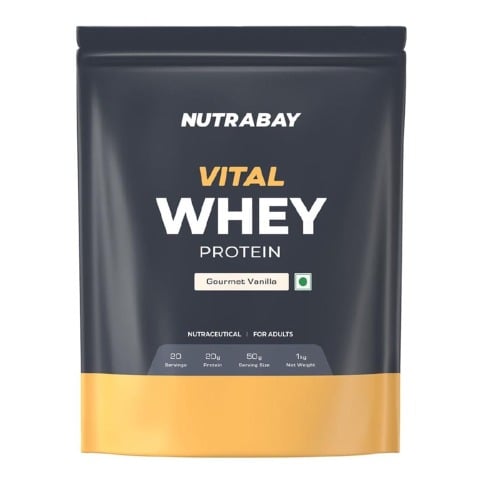 1 - Nutrabay Gold Vital Whey Protein,  2.2 lb  Gourmet Vanilla 