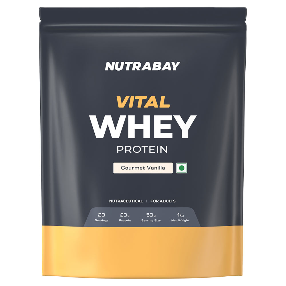 1 - Nutrabay Gold Vital Whey Protein,  2.2 lb  Gourmet Vanilla 