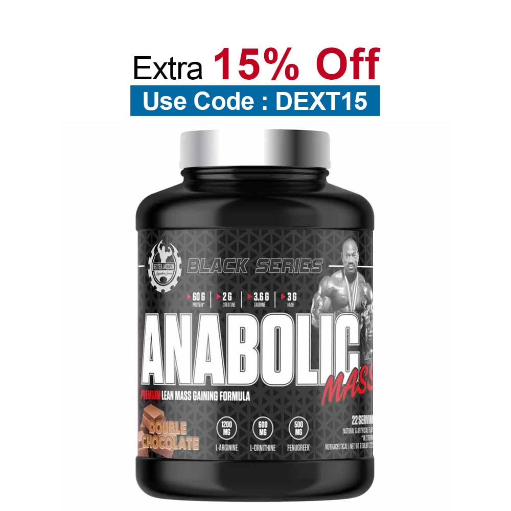 Dexter Jackson Black Series Anabolic Mass Gainer,  6 lb  Double Chocolate 