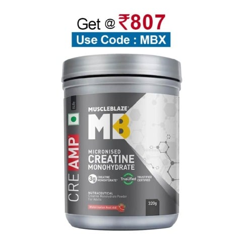 MuscleBlaze Creatine Monohydrate CreAMP,  Watermelon Kool Aid  0.71 lb 