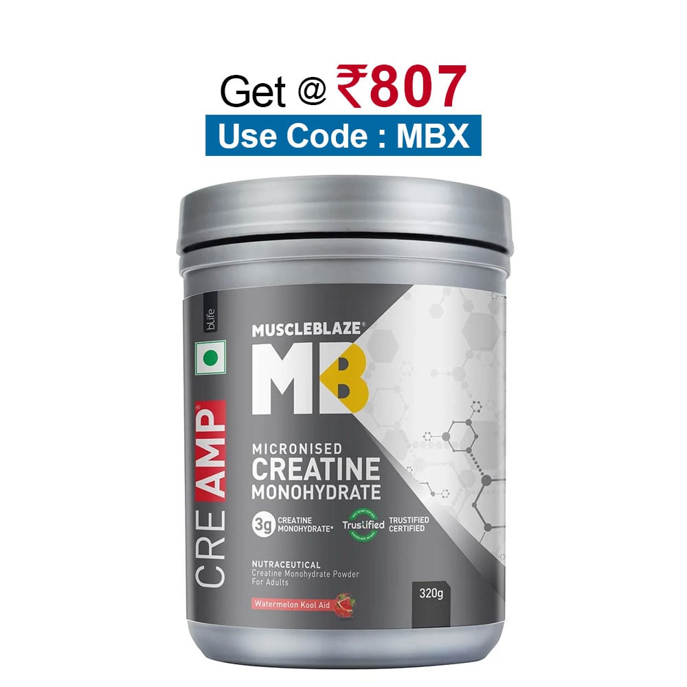 MuscleBlaze Creatine Monohydrate CreAMP,  Watermelon Kool Aid  0.71 lb 
