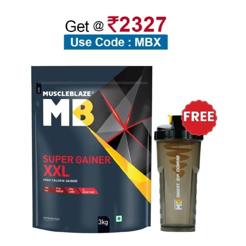 MuscleBlaze Super Gainer XXL, 6.6 lb Choco Caramel