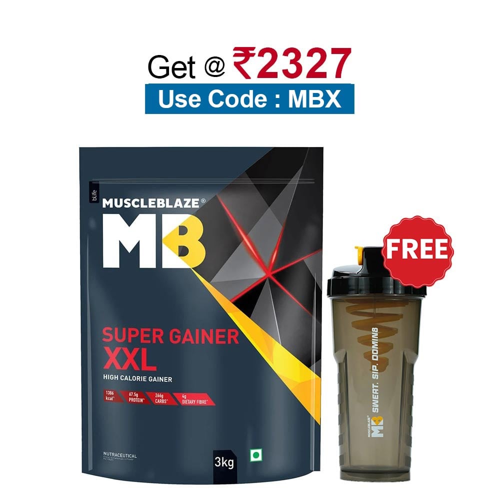 MuscleBlaze Super Gainer XXL, 6.6 lb Choco Caramel