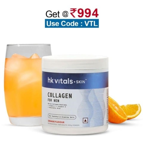 HealthKart HK Vitals Collagen for Men, 200 g Orange