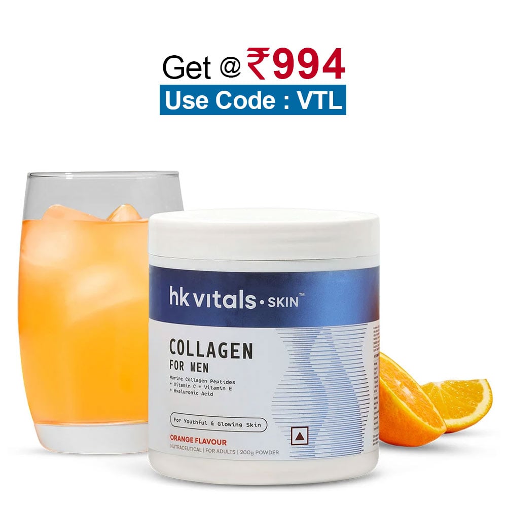 HealthKart HK Vitals Collagen for Men,  200 g  Orange 